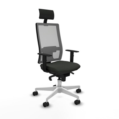 Chaise de Bureau avec Appui-tête Piqueras y Crespo 1D026N1 Noir