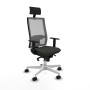 Chaise de Bureau avec Appui-tête Piqueras y Crespo 1D026N1 Noir
