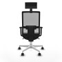 Chaise de Bureau avec Appui-tête Piqueras y Crespo 1D026N1 Noir