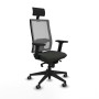 Office Chair with Headrest Piqueras y Crespo 2D066G1 Black