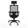Office Chair with Headrest Piqueras y Crespo 2D066G1 Black