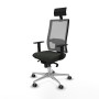 Office Chair with Headrest Piqueras y Crespo 1D086G1 Black