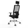 Office Chair with Headrest Piqueras y Crespo 1D086G1 Black