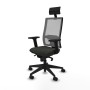 Chaise de Bureau avec Appui-tête Piqueras y Crespo 2D066N1 Noir