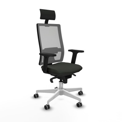 Chaise de Bureau avec Appui-tête Piqueras y Crespo 2D026G1 Noir
