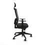 Chaise de Bureau avec Appui-tête Piqueras y Crespo 1D066G1 Noir