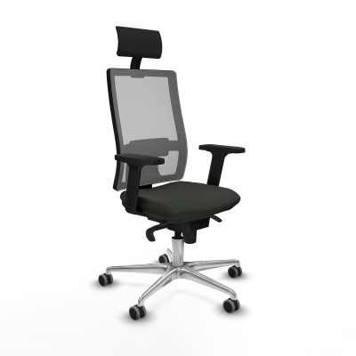 Office Chair with Headrest Piqueras y Crespo 2D086G1 Black