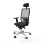 Office Chair with Headrest Piqueras y Crespo 2D086G1 Black