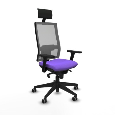 Chaise de Bureau avec Appui-tête Piqueras y Crespo 3D066G1 Lila