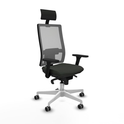 Office Chair with Headrest Piqueras y Crespo 3D026G1 Black