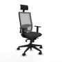 Office Chair with Headrest Piqueras y Crespo 1D066N1 Black