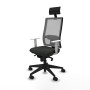 Chaise de Bureau avec Appui-tête Piqueras y Crespo 4B066N1 Noir