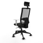 Chaise de Bureau avec Appui-tête Piqueras y Crespo 4B066N1 Noir