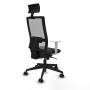 Chaise de Bureau avec Appui-tête Piqueras y Crespo 4B066N1 Noir