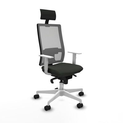 Office Chair with Headrest Piqueras y Crespo 4B026N1 Black