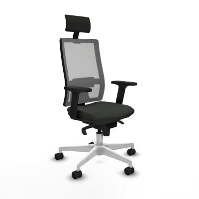 Office Chair with Headrest Piqueras y Crespo 2D026N1 Black