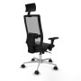 Chaise de Bureau avec Appui-tête Piqueras y Crespo 3D086N1 Noir