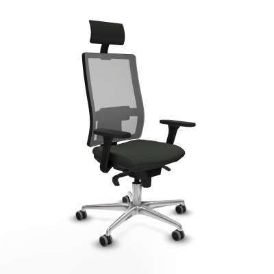 Office Chair with Headrest Piqueras y Crespo 3D086G1 Black