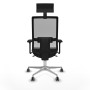 Office Chair with Headrest Piqueras y Crespo 3D086G1 Black
