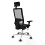 Office Chair with Headrest Piqueras y Crespo 3D086G1 Black