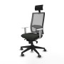 Chaise de Bureau avec Appui-tête Piqueras y Crespo 4B066G1 Noir