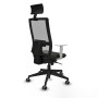 Chaise de Bureau avec Appui-tête Piqueras y Crespo 4B066G1 Noir