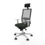 Office Chair with Headrest Piqueras y Crespo 4B086G1 Black