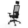Office Chair with Headrest Piqueras y Crespo 3D066N1 Black