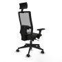 Office Chair with Headrest Piqueras y Crespo 3D066N1 Black