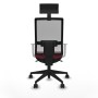 Office Chair with Headrest Piqueras y Crespo 4B066N1 Maroon