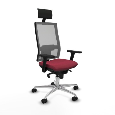 Office Chair with Headrest Piqueras y Crespo 3D086N1 Maroon