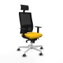 Office Chair with Headrest Piqueras y Crespo 1D026G1 Yellow