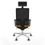 Office Chair with Headrest Piqueras y Crespo 1D026G1 Yellow