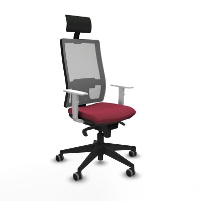 Chaise de Bureau avec Appui-tête Piqueras y Crespo 4B066G1 Bordeaux