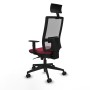 Office Chair with Headrest Piqueras y Crespo 1D066N1 Maroon