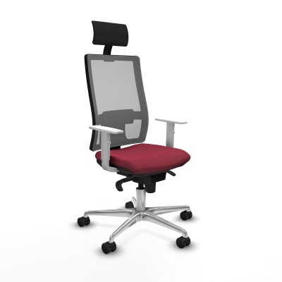 Office Chair with Headrest Piqueras y Crespo 4B086N1 Maroon