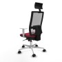 Office Chair with Headrest Piqueras y Crespo 4B086N1 Maroon