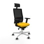 Office Chair with Headrest Piqueras y Crespo 2D026G1 Yellow