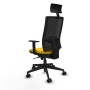 Office Chair with Headrest Piqueras y Crespo 1D066N1 Yellow