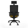 Office Chair with Headrest Piqueras y Crespo 1D066N1 Yellow