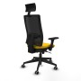 Office Chair with Headrest Piqueras y Crespo 3D066G1 Yellow