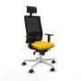Office Chair with Headrest Piqueras y Crespo 1D026N1 Yellow