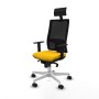 Office Chair with Headrest Piqueras y Crespo 1D026N1 Yellow