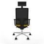 Office Chair with Headrest Piqueras y Crespo 1D026N1 Yellow