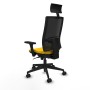 Office Chair with Headrest Piqueras y Crespo 3D066N1 Yellow
