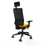 Office Chair with Headrest Piqueras y Crespo 3D066N1 Yellow