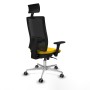 Office Chair with Headrest Piqueras y Crespo 3D086G1 Yellow