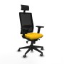 Chaise de Bureau avec Appui-tête Piqueras y Crespo 2D066G1 Jaune