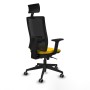 Chaise de Bureau avec Appui-tête Piqueras y Crespo 2D066G1 Jaune