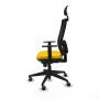 Office Chair with Headrest Piqueras y Crespo 1D066G1 Yellow